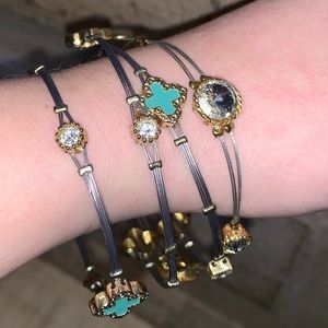 4 wire silver/gold bracelets
